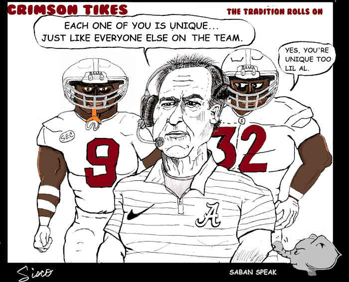 Crimson Tikes: Saban Speak